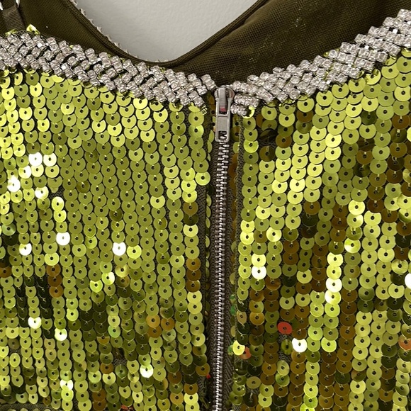 Sequin Green Maxi Dress - Picture 10 of 13